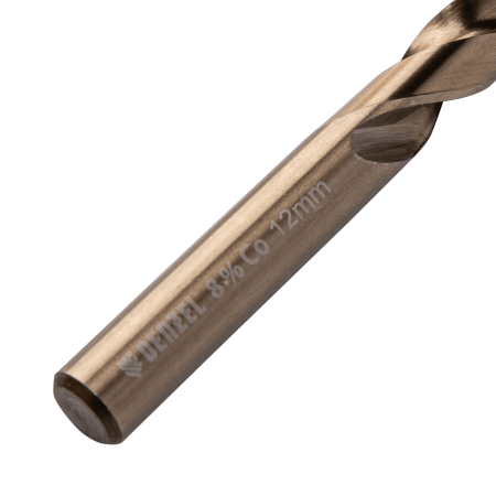 Сверло по металлу DENZEL 12 мм, HSS Co-8%