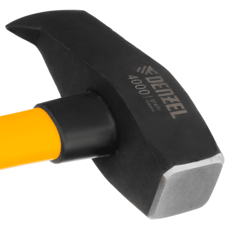 Колун-кувалда DENZEL 4000 г, кованая, фибергласовая  рукоятка c TPR покрытием, 880 мм