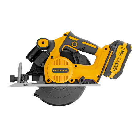 Пила циркулярная аккумуляторная бесщет. DENZEL CCSH-BL-20-185, 185 мм, Li-Ion, 20 В