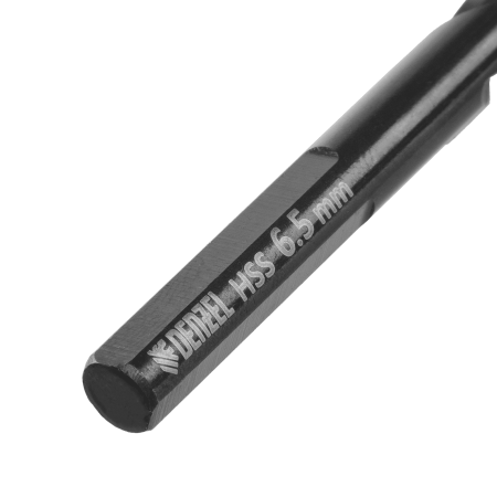 Сверло по металлу DENZEL 6,5 мм, HSS-Tin, Golden Tip, 10 шт.