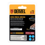 Щетка для дрели DENZEL, 75 мм, Плоская, со шпилькой, нержавеющая витая проволока