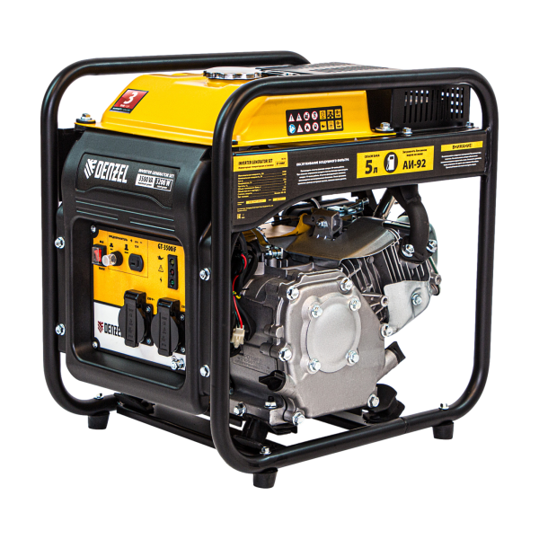 Инверторный генератор DENZEL GT-3500iF, 3.5 кВт, 230 В, бак 5 л, ручной старт