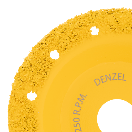 Чашка твердосплавная зачистная DENZEL, 125 мм, Наклонная, среднее зерно #16
