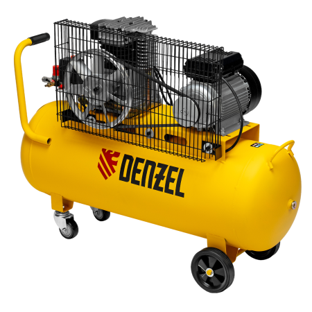 Компрессор воздушный DENZEL BCI2300/100, 2.3 кВт, ременный привод, 100 литров, 400 л/мин