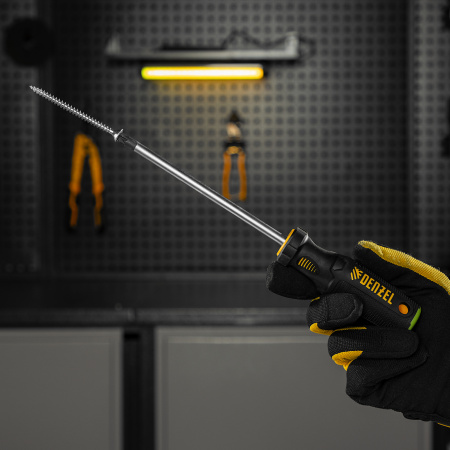 Отвертка DENZEL PZ3x150 мм, CrV, трехкомпонентная рукоятка