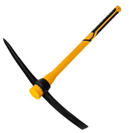 Кирка DENZEL 3000 г, фиберглассовая обрезиненная рукоятка 900 мм