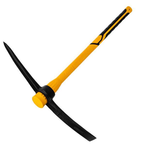 Кирка DENZEL 3000 г, фиберглассовая обрезиненная рукоятка 900 мм