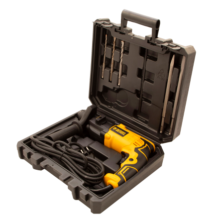 Перфоратор электрический DENZEL RH-650-18, SDS-plus, 650 Вт, 2.0 Дж, 3 плюс 1 режим