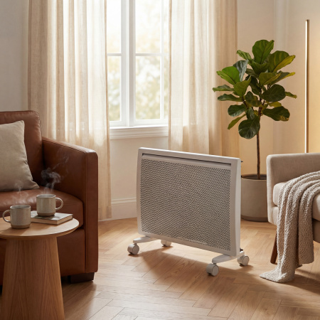 Конвектор гибридный электрический DENZEL HybridX-1500, ИК нагреватель, цифровой термостат