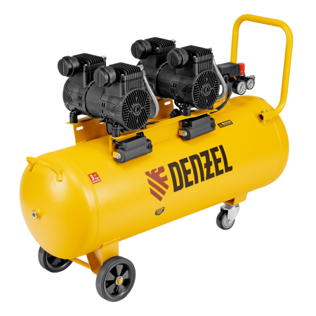 Компрессор безмасл. малошумный DENZEL DLP-3000/100, 3 кВт, 2х1,5 кВт,100 л, 2850 об/мин,500 л/мин Компрессор безмасл. малошумный DENZEL DLP-3000/100, 3 кВт, 2х1,5 кВт,100 л, 2850 об/мин,500 л/мин