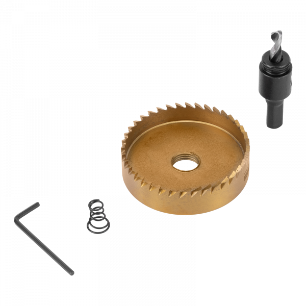 Коронка по металлу DENZEL 724122, 68 мм, HSS, нитридтитановое покрытие