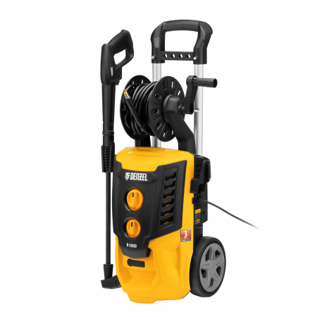 Моечная машина высокого давления DENZEL R-180D, 2200 Вт, 180 бар, 380 л/ч, с барабаном