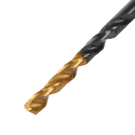 Сверло по металлу DENZEL 4 мм, HSS-Tin, Golden Tip, 10 шт.