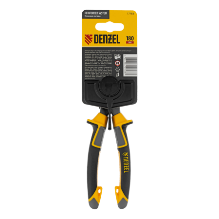 Бокорезы усиленные DENZEL 180 мм, трехкомпонентные рукоятки Denzel