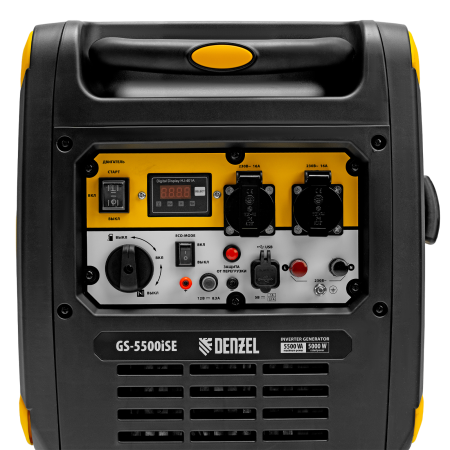 Генератор инверторный DENZEL GS-5500iSE, 5,5 кВт, 230 В, закрытый корпус,электростартер