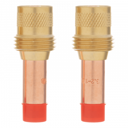 Держатель цанги с газовой линзой для электрода DENZEL 2,4 мм, 2 шт Держатель цанги с газовой линзой для электрода DENZEL 2,4 мм, 2 шт