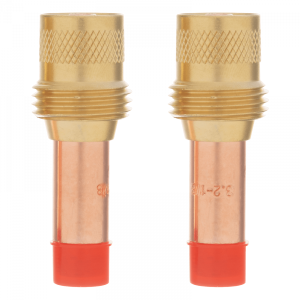 Держатель цанги с газовой линзой для электрода DENZEL 2,4 мм, 2 шт