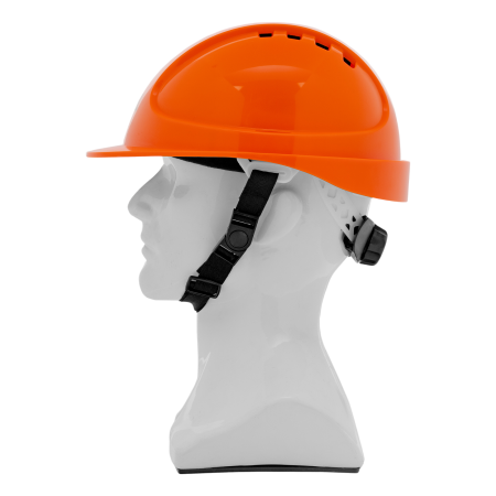 Каска защитная ударопрочная DENZEL ABS/PC, плавная регулировка, модель «Форвард» (К-05), оранж.
