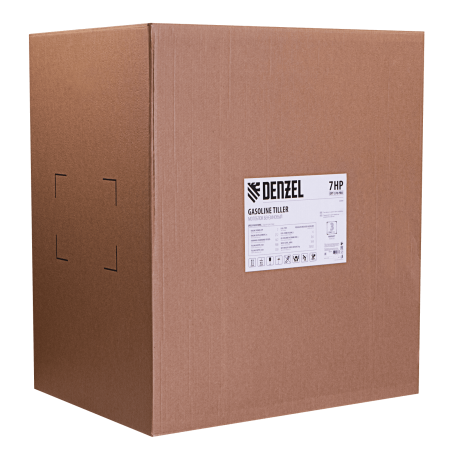 Мотоблок DENZEL DPT-370-PRO, 7 л.с, ременное сцепление,  фрез 3 x 4, ШОМ, передачи 4В/2Н