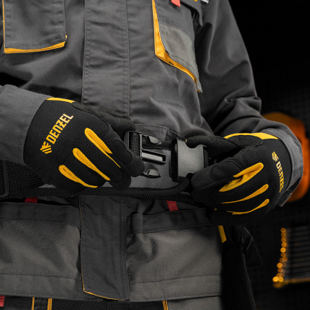 Пояс монтажника, сумки поясные, кобура для шуруповерта DENZEL