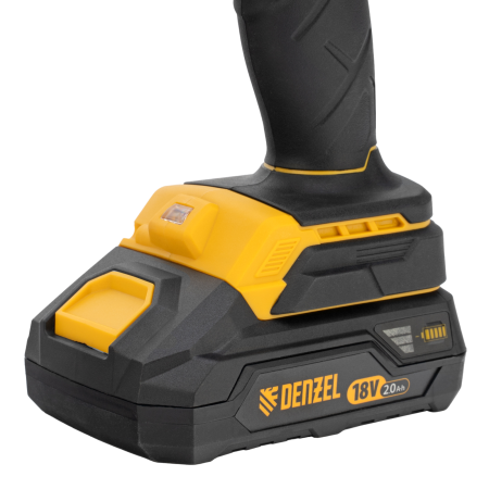 Дрель-шуруповерт аккумуляторная, бесщет. DENZEL BLDL-18-02 Li-Ion, 18 В