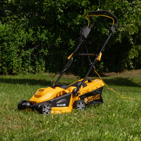 Газонокосилка электрическая DENZEL GM-1200, 1200 Вт, ширина 32 см, 3 уровня, 25 л