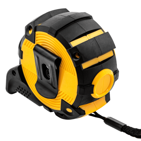 Рулетка DENZEL 31522 5м х 25мм, автоматич. фиксац., нейлон. покрытие, магнит. зацеп, двухстор. разметка