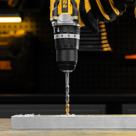 Сверло спиральное по металлу DENZEL 7,0 x 109 мм, Р6М5, Golden Tip