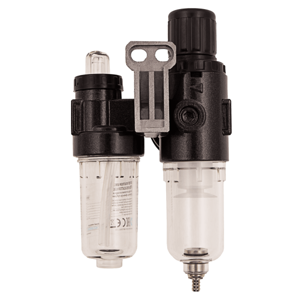 Блок подготовки воздуха регулятор-фильтр-лубрикатор DENZEL FLR1500, 10 бар, 1500 л/мин, 1/4