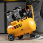 Компрессор безмасляный DENZEL DLS950/24, 950 Вт, 165 л/мин, ресивер 24 л, малошумный