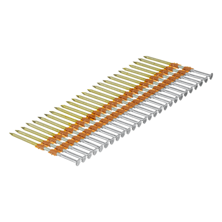 Гвозди DENZEL для пнев. нейлера (оцинк.), длина - 75 мм, диам. - 3,05 мм, 2000 шт.