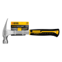 Молоток-гвоздодер DENZEL 350 г, цельнометаллический, двухкомпонентная рукоятка