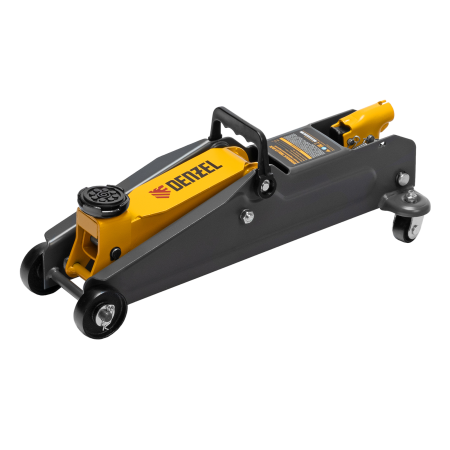 Домкрат гидравлический подкатной DENZEL 2 т, 135-385 мм