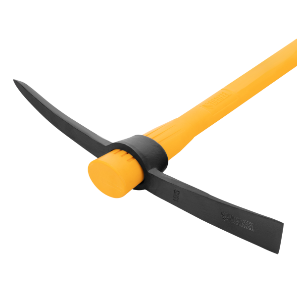 Кирка DENZEL 1500 г, узкая, фиберглассовая обрезиненная рукоятка 900 мм