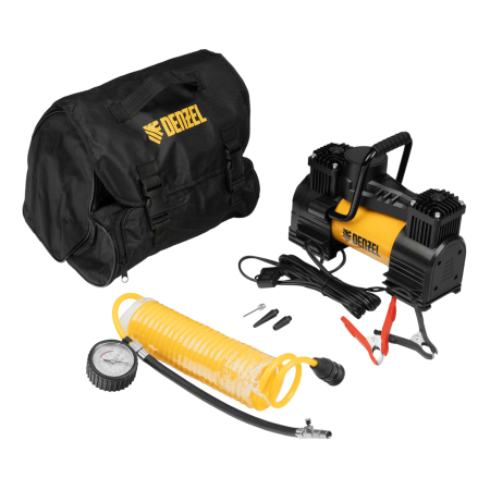 Компрессор автомобильный DENZEL AC-75, 12 В, 10 атм., 75 л/мин, LED