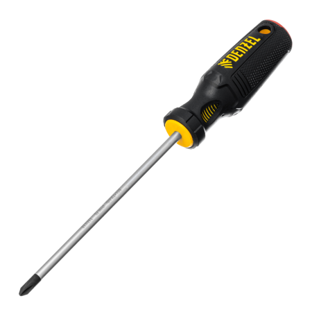 Отвертка DENZEL PH2х150 мм, S2, 3к рукоятка Отвертка DENZEL PH2х150 мм, S2, 3к рукоятка