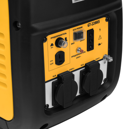 Инверторный генератор DENZEL GT-2200iS, 2.2 кВт, 230 В, бак 4 л, ручной старт
