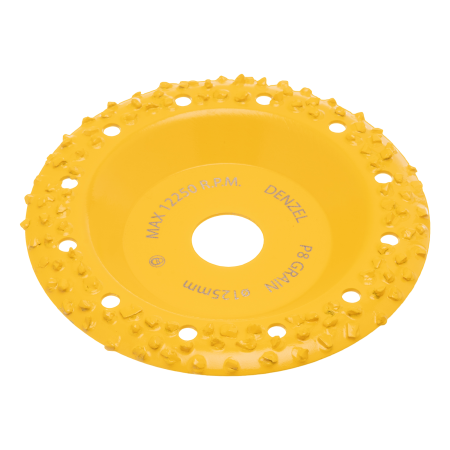 Чашка твердосплавная зачистная DENZEL, 125 мм, Наклонная, крупное зерно #8
