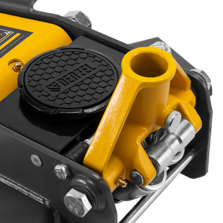 Домкрат гидравлический подкатной DENZEL 2/3 т, 98-770 мм, быстрый подъем, низ. подхват, проф, SUV