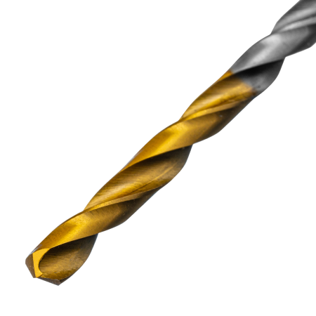 Сверло спиральное по металлу DENZEL 3,5 x 70 мм, Р6М5, Golden Tip, 2шт.