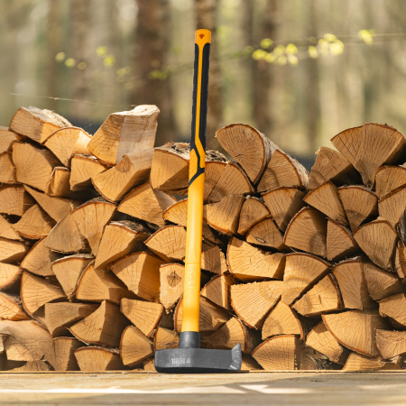 Колун-кувалда DENZEL 3000 г, кованая, фибергласовая  рукоятка c TPR покрытием, 880 мм