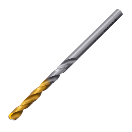 Сверло спиральное по металлу DENZEL 4 x 75 мм, Р6М5, Golden Tip