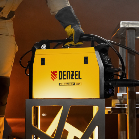 Аппарат инвертор. полуавтомат. сварки DENZEL MultiMIG-200DP Synergy Double Pulse, 200 А, ПВ 80%