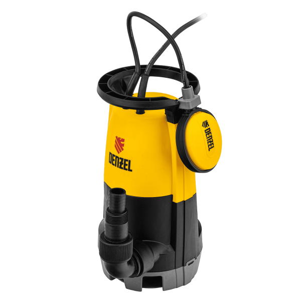 Дренажный насос DENZEL DP450S для чистой и грязной воды, 450 Вт, напор 6 м, 12000 л/ч