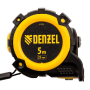 Рулетка DENZEL 31522 5м х 25мм, автоматич. фиксац., нейлон. покрытие, магнит. зацеп, двухстор. разметка