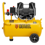 Компрессор безмасл. малошумный DENZEL DLP-950/24, 950Вт,24 л, 2850 об/мин, 170 л/мин