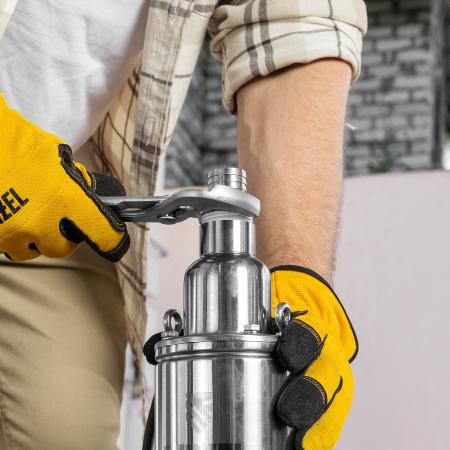 Скважинный насос DENZEL DWS-4-150, 1300 Вт, 2000 л/ч, напор 150 м, винтовой, диаметр 4