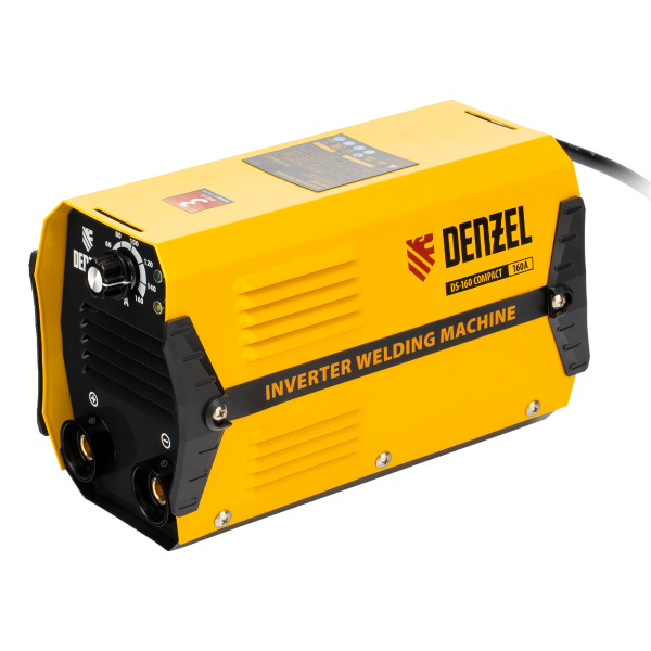 Аппарат инверторный дуговой сварки DENZEL DS-160 Compact, 160 А, ПВ 70%, 1.6-3.2 мм