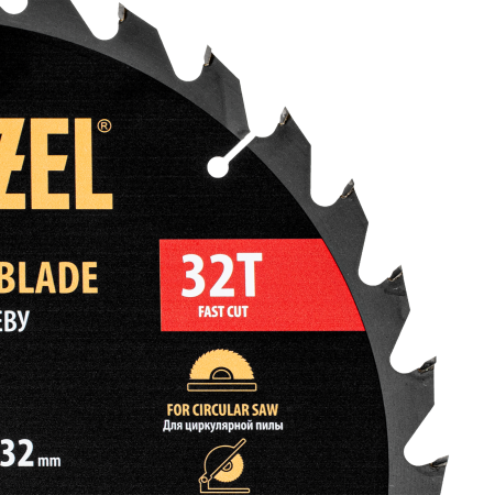 Пильный диск по дереву DENZEL ф305 х 32 мм, 32 зубьев