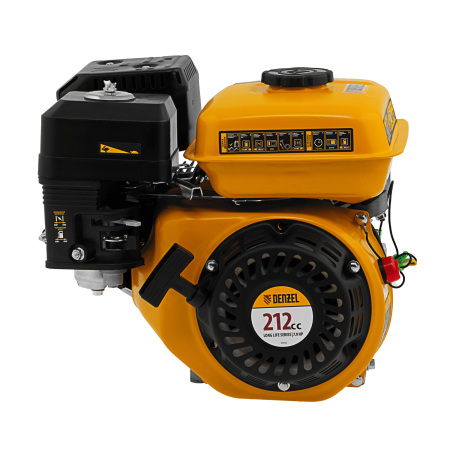 Двигатель бензиновый RX-17S, 7 л.с., 212 см3, горизонтальный вал шлиц 25 мм Denzel